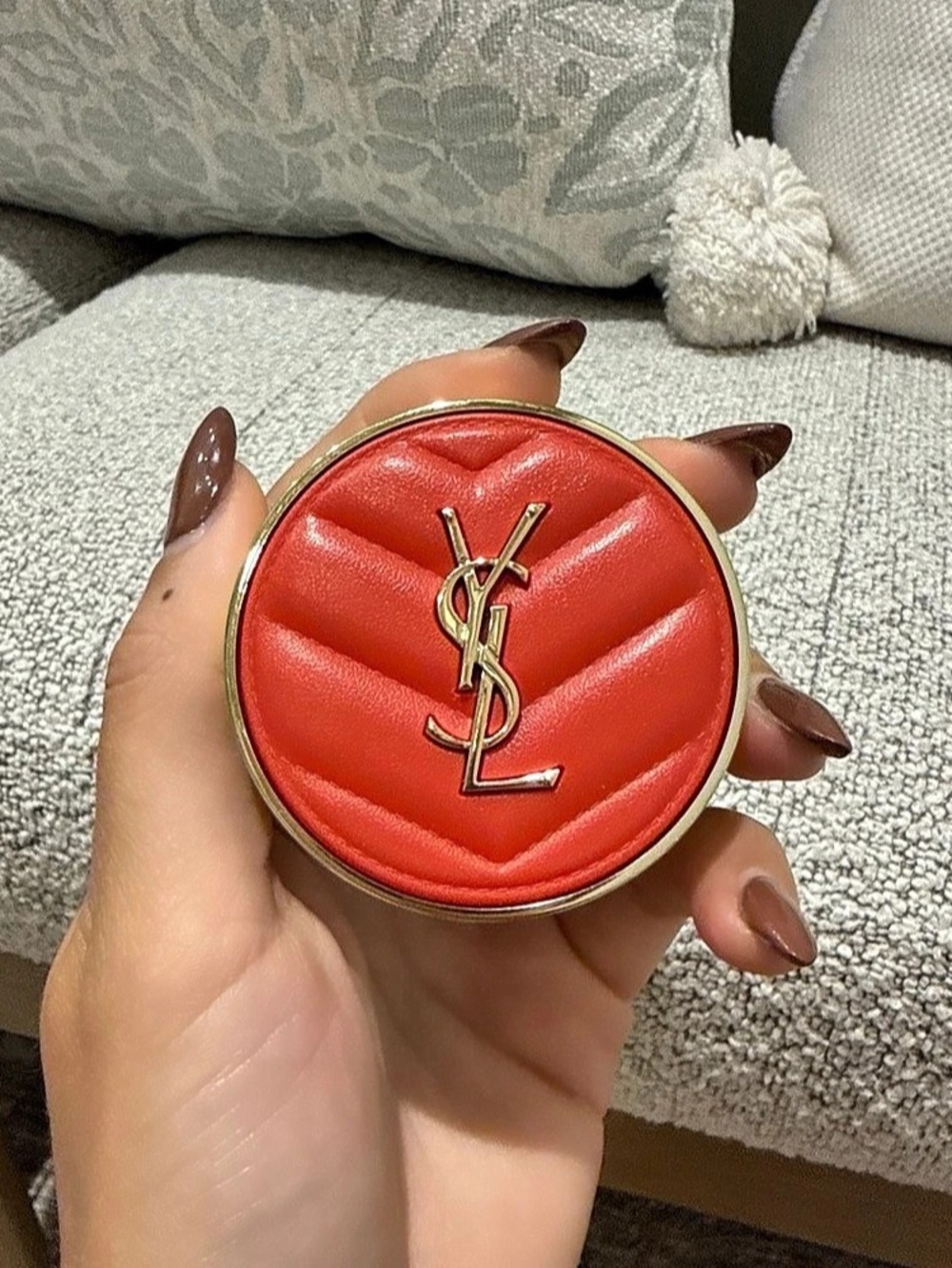 Yves Saint Laurent Red Powder Blush Compact